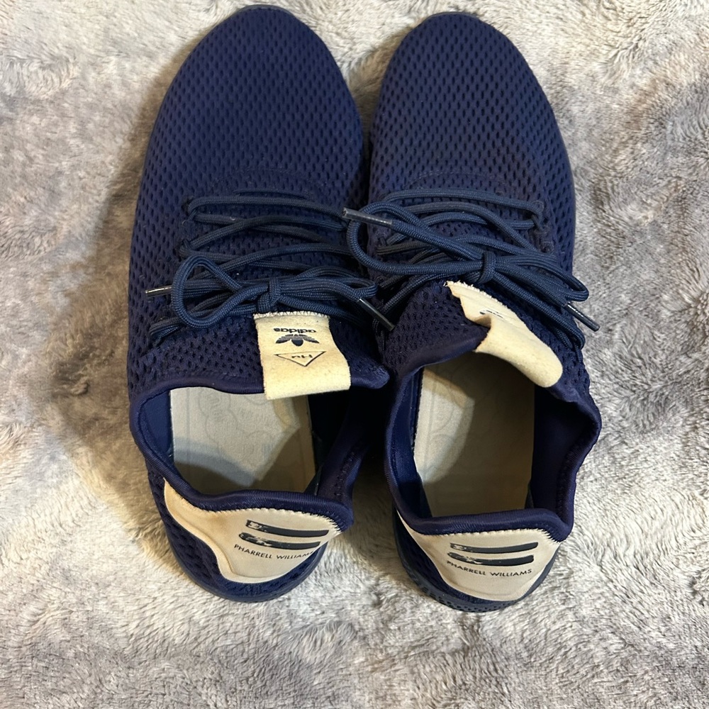 Adidas X Pharrell Tennis Dark Navy Blue Human Race Size 12 - Picture 5 of 8
